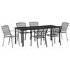 vidaXL Set da Pranzo per Giardino 7 pcs Antracite