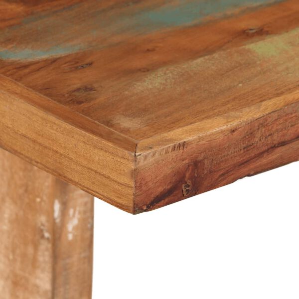 vidaXL Tavolo da Pranzo 110x55x78 cm in Legno Massello di Recupero