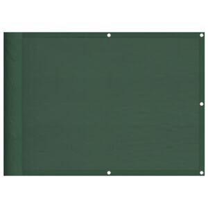 vidaXL Paravento Balcone Verde Scuro 75x700 cm 100% Poliestere Oxford