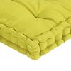 vidaXL Cuscini per Pallet e Pavimento 6 pz Verde Mela in Cotone