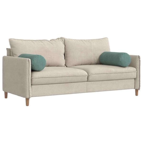 vidaXL Cuscini a rullo 2 pcs Verde Mare &Oslash; 25 x 70 cm Tessuto in Cords