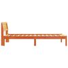 vidaXL Struttura del letto Marrone cerato 75 x 190 cm Pino massello