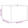 vidaXL Fioriera Nera 40x40x30 cm in Acciaio