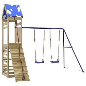 vidaXL Set da Gioco da Esterno in Legno di Pino Impregnato