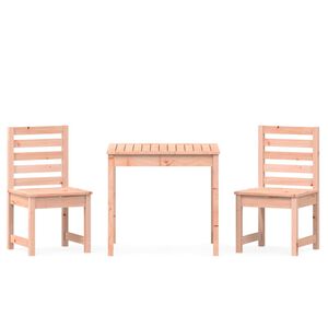 vidaXL Set Bistrot da Giardino 3 pz in Legno Massello di Douglas