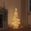 vidaXL Albero di Natale con 120 LED Bianco caldo 120,5 cm PET