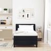 vidaXL Letto a molle con materasso Nero 200 x 100 cm Poliestere