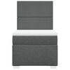 vidaXL Giroletto a Molle con Materasso Grigio Scuro 90x190 cm Tessuto