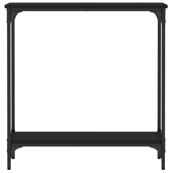 vidaXL Tavolino Consolle Nero 75x22,5x75 cm in Legno Multistrato