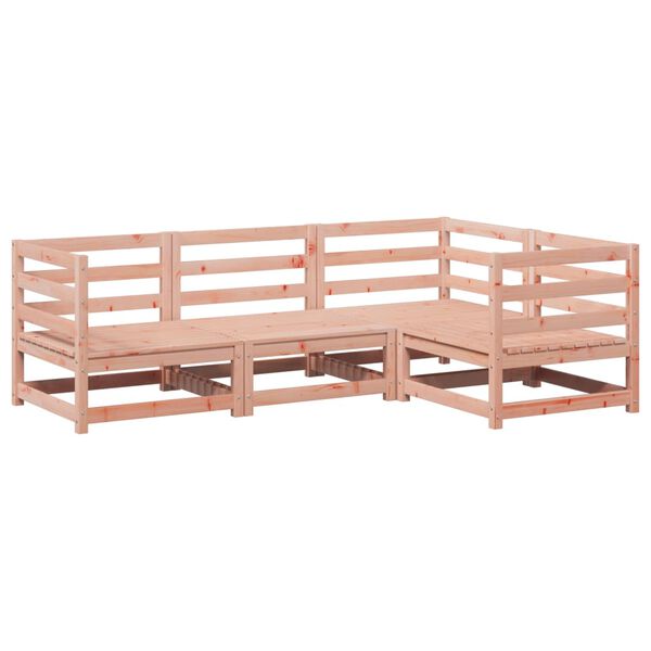 vidaXL Set Divani da Giardino 4 pz in Legno Massello Abete Douglas