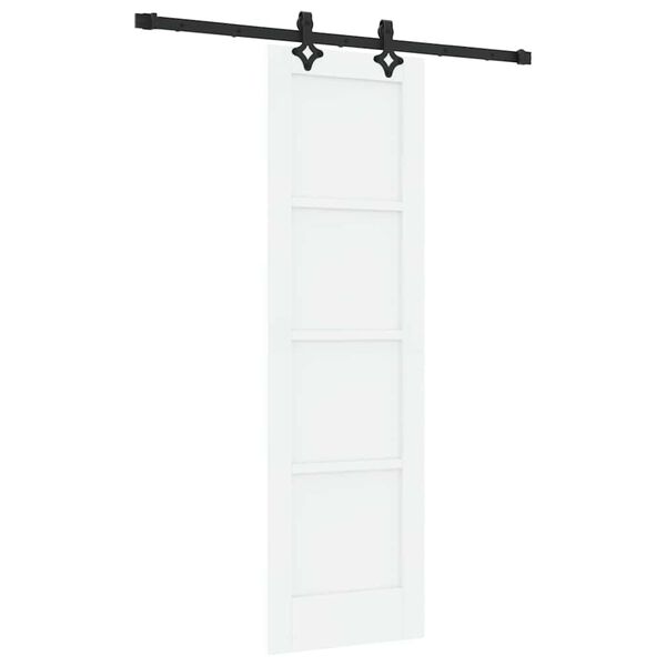 vidaXL Porta scorrevole ORKDAL Bianco 61 x 198,5 cm Pino massello