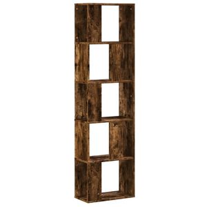 vidaXL Libreria 5Ripiani Rovere Fumo 45x23,5x162,5cm Legno Multistrato