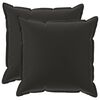 vidaXL Federa 2 pz HOUTEN Nero 80 x 80 cm Poliestere