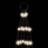 vidaXL Albero di Natale a LED su Asta 1534 LED Bianco Freddo 500 cm