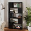 vidaXL Libreria/Divisorio Nero Lucido 80x24x155 cm in Truciolato