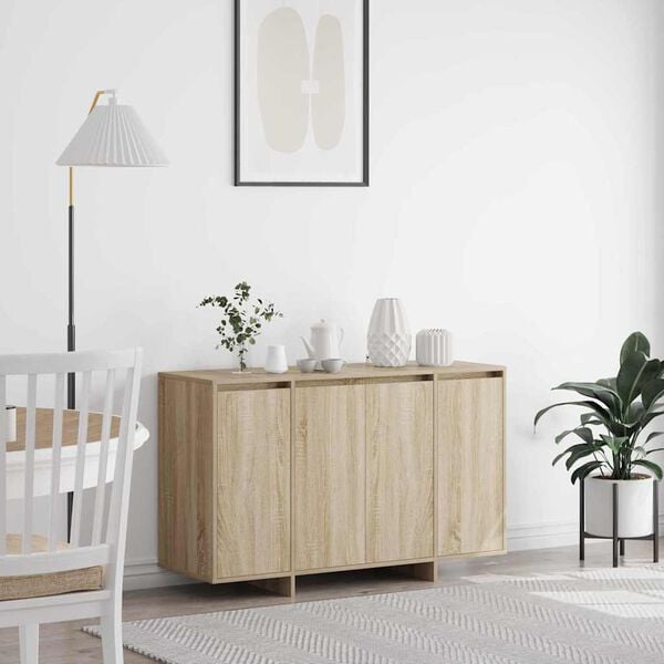 vidaXL Credenza rovere sonoma 120 x 41 x 75 cm Legno multistrato