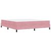 vidaXL Letto a molle con materasso Rosa 180 x 220 cm Tessuto