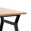 vidaXL Tavolino Salotto Telaio a Y 90x90x45,5 cm Legno Pino e Acciaio