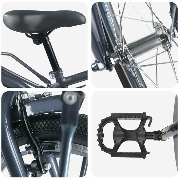 vidaXL Bicicletta per Bambini 18 Pollici per bambini dai 5 ai 7 anni