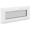 vidaXL Finestra Seminterrato RISOR 90x40 cm Tilt 3 Vetri Bianco