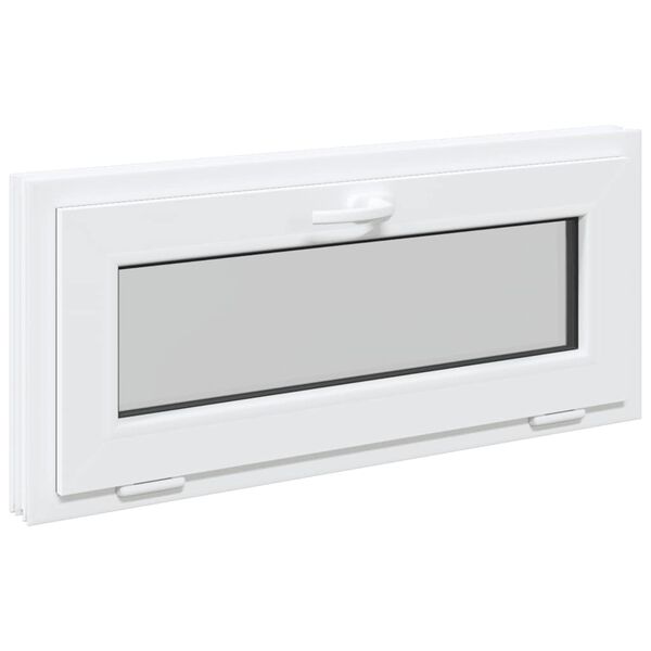vidaXL Finestra Seminterrato RISOR 90x40 cm Tilt 3 Vetri Bianco