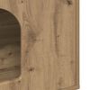 vidaXL Casa per Gatti Rovere Artigianale 51 x 30 x 52 cm