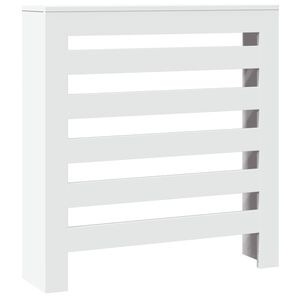 vidaXL Copertura Termosifone Bianca 78x20x82 cm Legno Multistrato