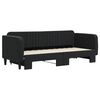 vidaXL Divano Letto con Letto Estraibile Nero 80x200 cm in Velluto