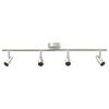 vidaXL Faretto da soffitto Nichel 70 x 9 x 12,5 cm Acciaio