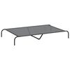 vidaXL Cuccia per Cani Rialzata Grigia 150x90x20cm Textilene e Acciaio
