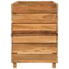 vidaXL Letto Rialzato 100x40x55 cm Legno di Teak di Recupero e Acciaio