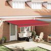 vidaXL Tessuto per Tenda con Rosso 450 × 350 cm Poliestere
