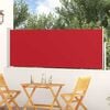 vidaXL Tenda Laterale Retrattile per Patio 100x300 cm Rossa