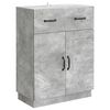 vidaXL Credenza Grigio Cemento 66 x 34,5 x 87 cm Legno ingegnerizzato
