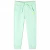 vidaXL Pantaloni Tuta per Bambini Verde Brillante 104
