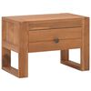 vidaXL Comodino 50x30x35 cm in Legno Massello di Teak