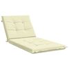 vidaXL Cuscino per Lettino GEMERT 100% Poliestere Crema