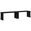 vidaXL Panca Giardino Estensibile Nera 212,5x40,5x45cm Massello Pino