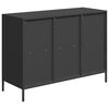 vidaXL Credenza Nera 101,5x39x73,5 cm in Acciaio Laminato a Freddo