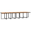 vidaXL Set da Pranzo da Giardino 19 pz con Cuscini in Polyrattan Nero