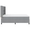 vidaXL Letto a Sorgente LED Grigio chiaro 160 x 200 cm Tessuto