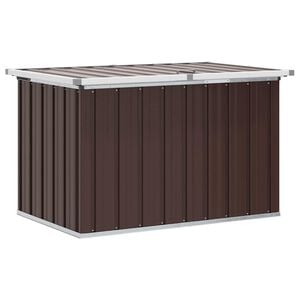 vidaXL Baule da giardino marrone 109x67x65 cm