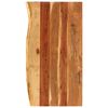 vidaXL Piano per Vanit&agrave; Bagno in Massello di Acacia 100x52x3,8 cm