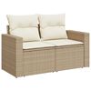 vidaXL Set Divano da Giardino 9 pcs Beige polyrattan