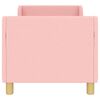 vidaXL Struttura letto per bambini con testata Rosa 70 x 140 cm