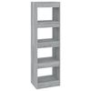 vidaXL Libreria/Divisorio Grigio Sonoma 40x30x135 cm