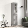 vidaXL Credenza Grigio Sonoma 34,5x34x180 cm in Legno Multistrato