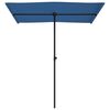 vidaXL Ombrellone da Giardino con Palo in Alluminio 180x110 cm Azzurro
