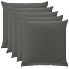 vidaXL Federa 6 pcs HEERLEN Antracite 80 x 80 cm Poliestere