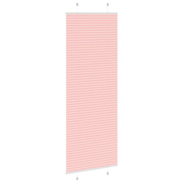 vidaXL Tenda Plissettata Rosa 70x200 cm Larghezza Tessuto 69,4 cm